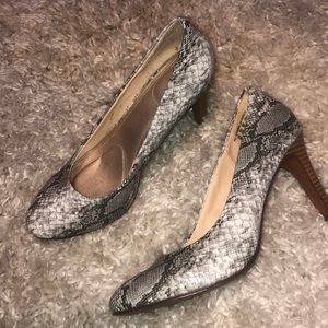 Size 9 snake skin heels